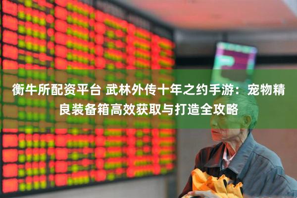 衡牛所配资平台 武林外传十年之约手游：宠物精良装备箱高效获取与打造全攻略