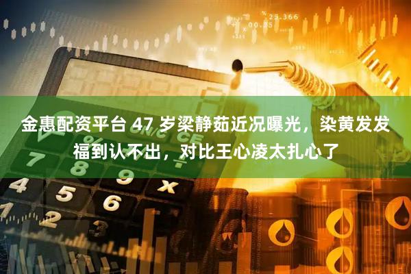 金惠配资平台 47 岁梁静茹近况曝光，染黄发发福到认不出，对比王心凌太扎心了